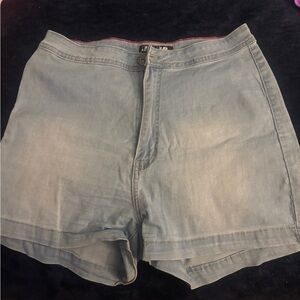Stylish High Waist Denim Shorts